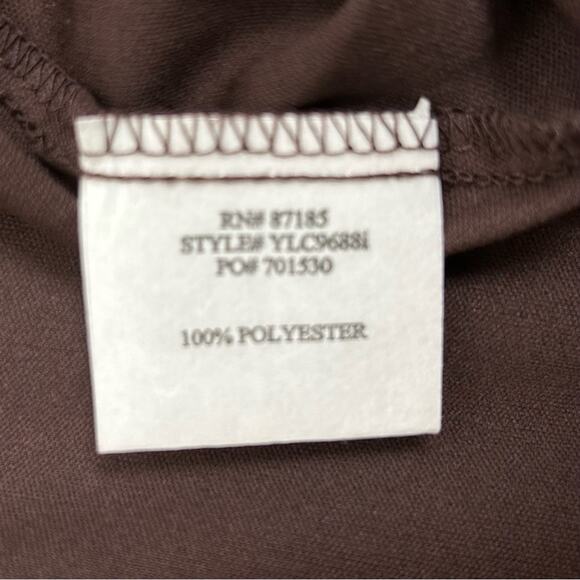 Ruby Rox Dress Womens Size S Brown Rust Teal Abstract Retro 70's Date Night Fun - Picture 9 of 14